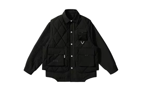 Стеганая куртка унисекс MOPE, Черный