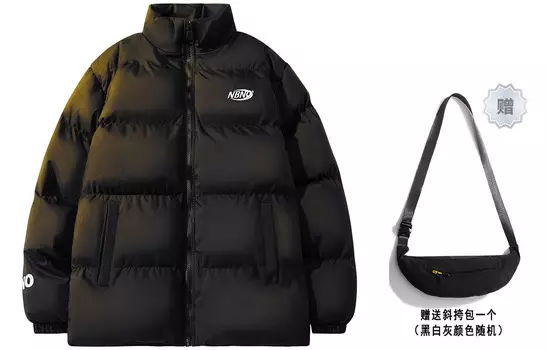 Стеганая куртка унисекс Nbno, черный