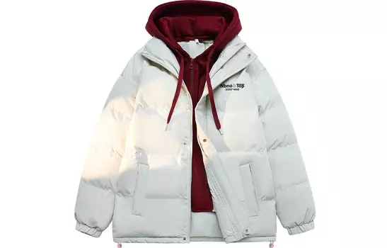 Стеганая куртка унисекс Nbno, Серый (черный колпачок)