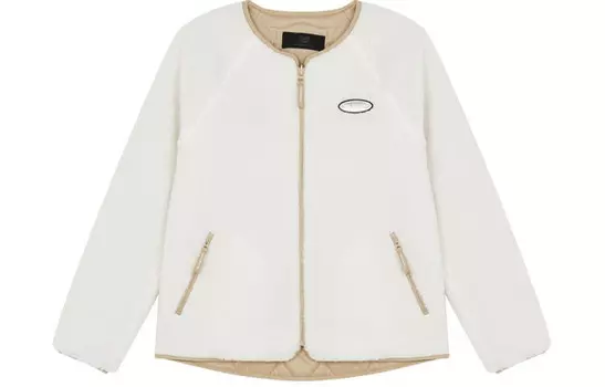 Стеганая куртка унисекс Off White New Balance, кремовый