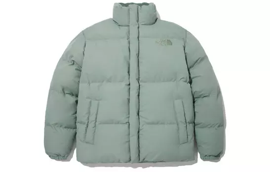 Стеганая куртка унисекс оливково-зеленая The North Face, оливково-зеленый