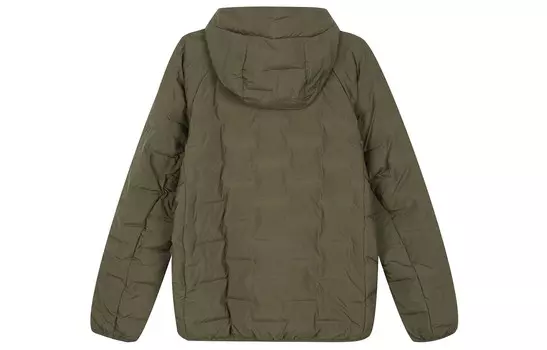 Стеганая куртка унисекс оливково-зеленая Uniqlo, оливково-зеленый