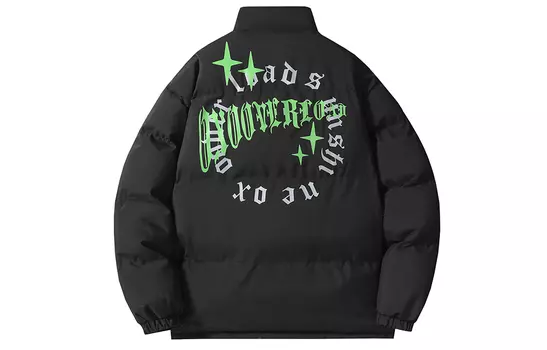 Стеганая куртка унисекс OXO OVERLOAD, Черный (бесплатная тяжелая толстовка с круглым вырезом)