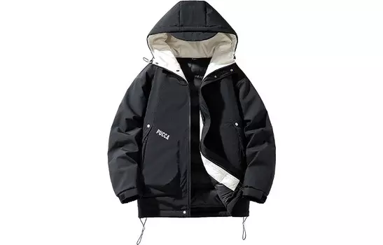 Стеганая куртка унисекс Pucca, черный