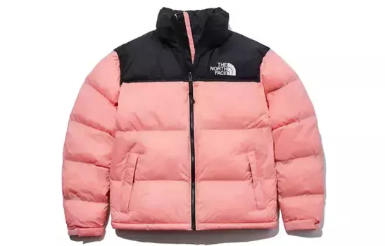 Стеганая куртка унисекс розовая The North Face, розовый
