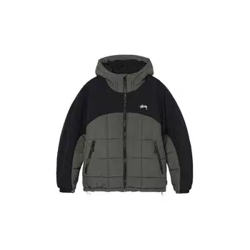 Стеганая куртка унисекс Stussy, зеленый