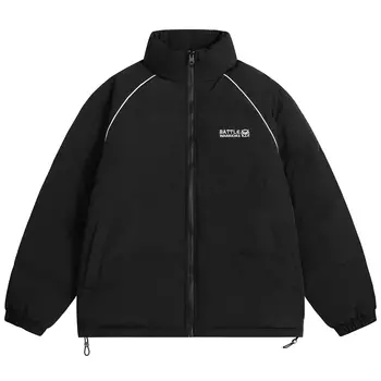 Стеганая куртка унисекс Tencent Video Doki, Упаковка из двух предметов (черный + средний серый)