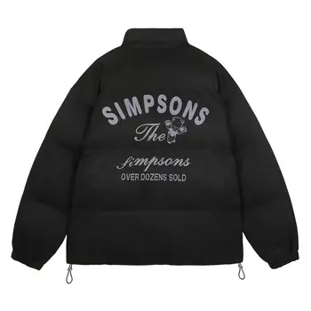 Стеганая куртка унисекс The Simpsons, Темно-серый