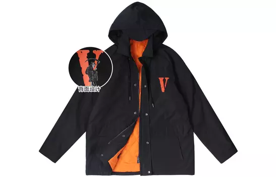 Стеганая куртка унисекс Vlone, черный
