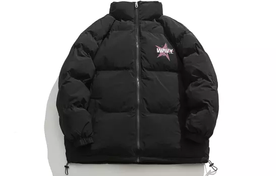 Стеганая куртка унисекс Wavycrew, Черный