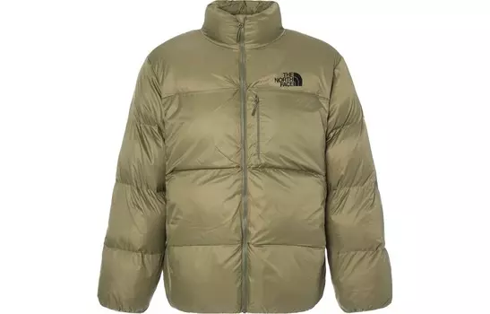 Стеганая куртка унисекс зеленая The North Face, зеленый