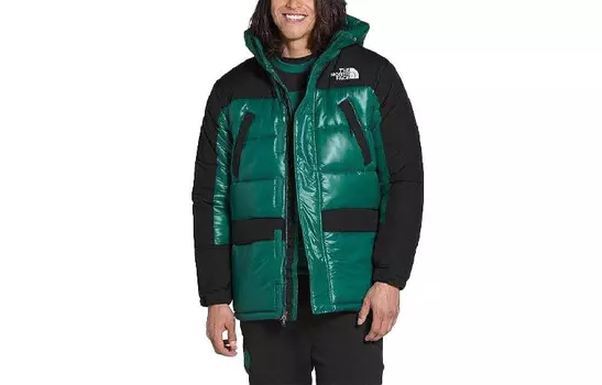 Стеганая куртка унисекс зеленая The North Face, зеленый