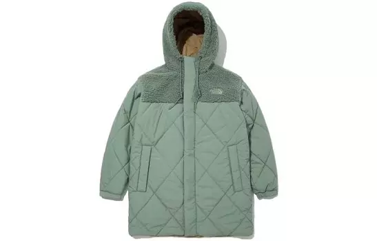 Стеганая куртка унисекс зеленая The North Face, зеленый
