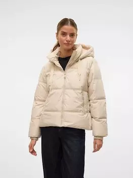 Стеганая куртка Vero Moda Steppjacke, бежевый