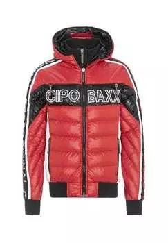 Стеганая куртка в спортивном стиле Cipo & Baxx, красный