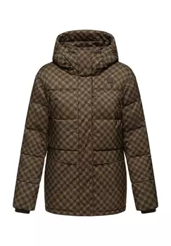 Стеганая куртка Wikesh принт Ragwear, коричневый