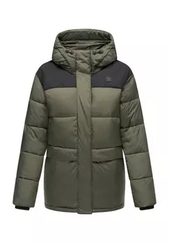 Стеганая куртка Wikesh Ragwear, темно-оливковый