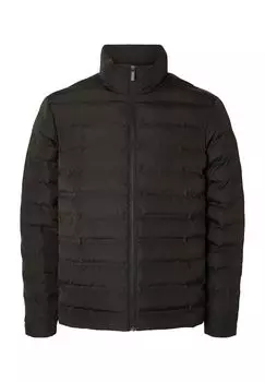 Стеганая куртка водоотталкивающая, воротник стойка, мужская SELECTED, цвет Stretch