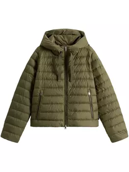 Стеганая куртка Woolrich, зеленый