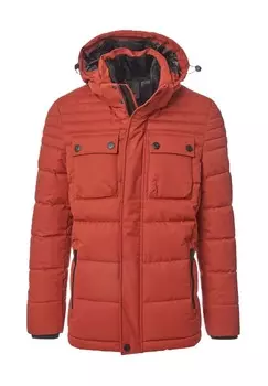 Стеганая куртка, воротник стойка, мужская CASAMODA, цвет 491 Orange