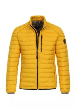 Стеганая куртка, воротник стойка, нагрудный карман на молнии, мужская CASAMODA, желтый