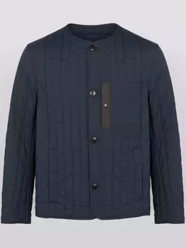 Стеганая куртка Yves Salomon, синий