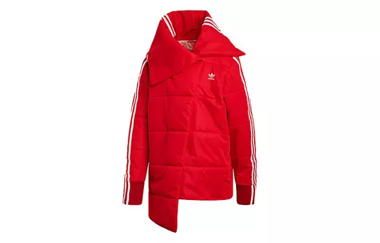 Стеганая куртка женская алая Adidas Originals, цвет Light Scarlet