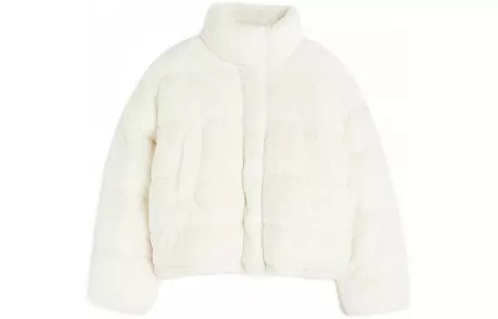 Стеганая куртка женская белый H&M