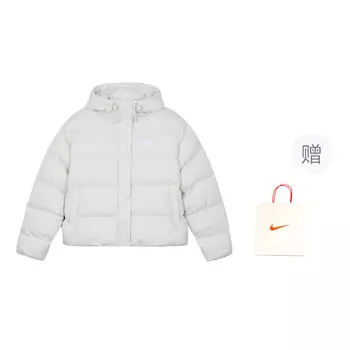 Стеганая куртка женская белый Nike
