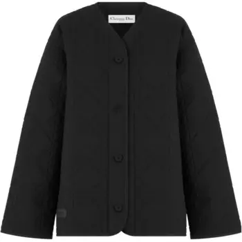 Стеганая куртка женская черная Dior