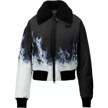 Стеганая куртка женская черный Onitsuka Tiger