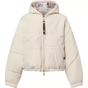 Стеганая куртка женская цвета слоновой кости Louis Vuitton, цвет Ivory White
