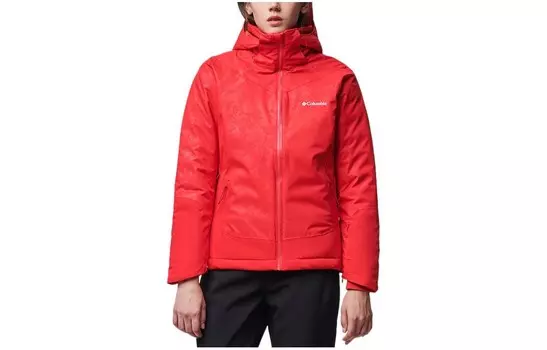 Стеганая куртка женская красный Columbia