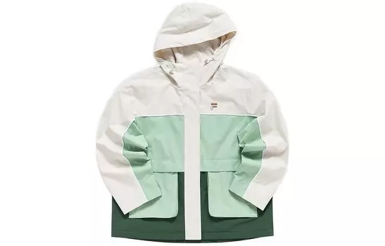 Стеганая куртка женская кремовая Fila