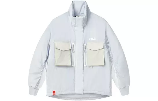Стеганая куртка женская синяя Fila