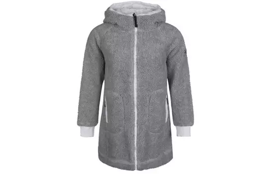 Стеганая куртка женская, средне-серая, меланжевая Adidas