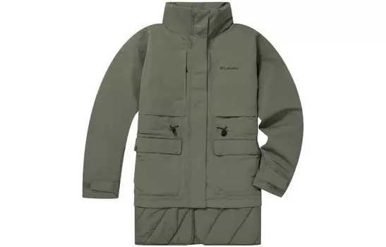 Стеганая куртка женская зеленый Columbia