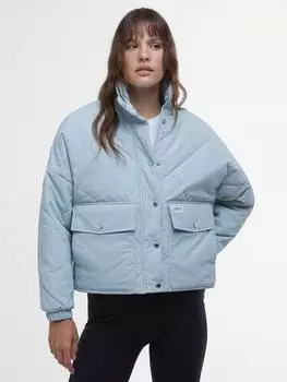 Стеганая куртка zola Barbour, цвет Lightblue/Silver