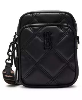Стеганая маленькая сумка через плечо Drakee Steve Madden, черный