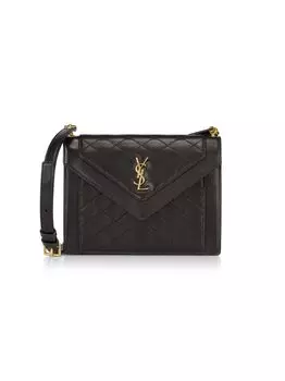 Стеганая мини-сумка через плечо Gaby Saint Laurent
