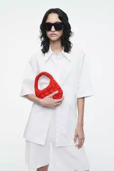 Стеганая мини-сумка Cos, красный