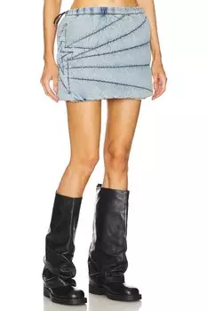 Стеганая мини-юбка Perfect Moment, синий