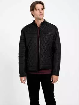 Стеганая мотокуртка Eco Zack Guess Factory, черный