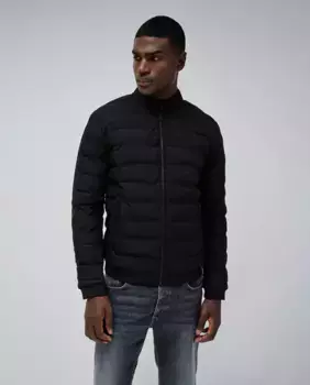 Стеганая мужская куртка с карманами Salsa Jeans, черный