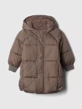 Стеганая непромокаемая парка primaloft Gap, коричневый