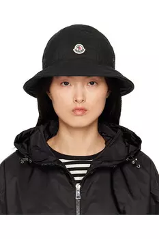 Стеганая панама Moncler, черный