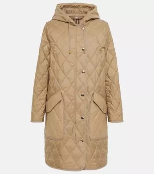 Стеганая парка BURBERRY, бежевый