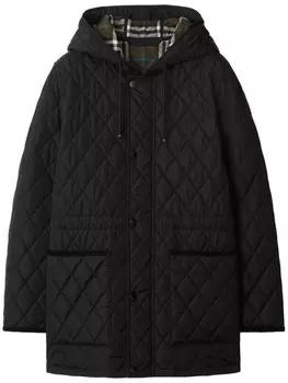 Стеганая парка Devon Burberry, черный