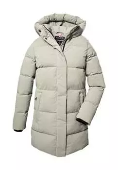 Стеганая парка "giga dx" ветрозащитная двухсторонняя молния Killtec, цвет 00106 champagner