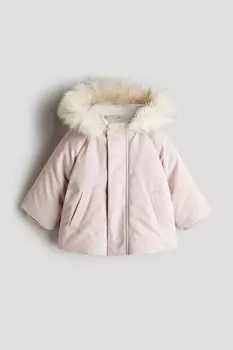 Стеганая парка H&M, розовый